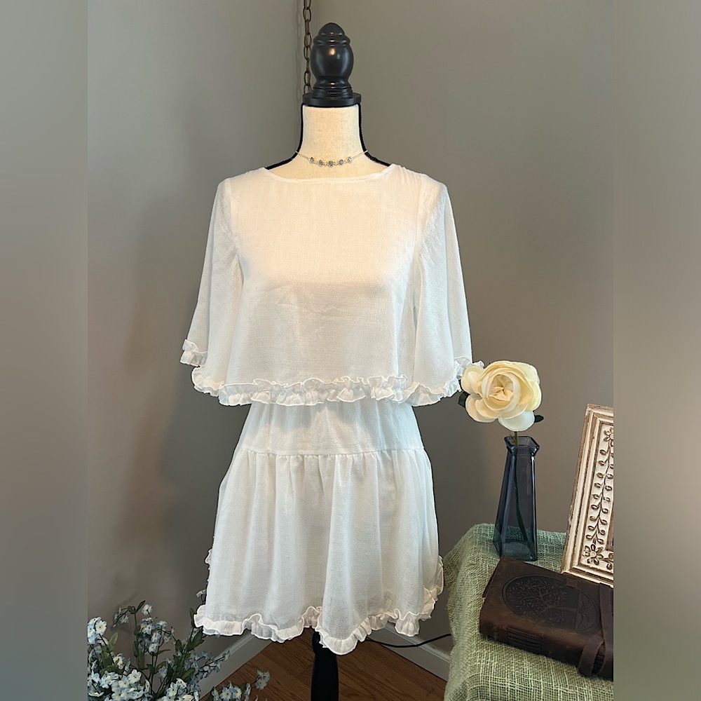 Princess Polly - White Ruffle Dress